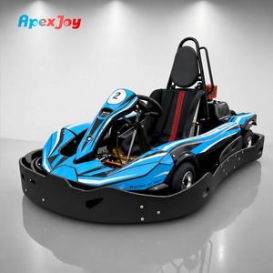 ApexJoy RACE GT Elite Junior - Go Kart Juvenil <span class=keywords><strong>de</strong></span> un Solo Asiento, Motor <span class=keywords><strong>de</strong></span> Gasolina <span class=keywords><strong>de</strong></span> 160cc y 5.5HP, 40km/h, Asiento <span class=keywords><strong>de</strong></span> Cuero Completo, Freno Hidráulico, Kart para Adolescentes - Product Image 1