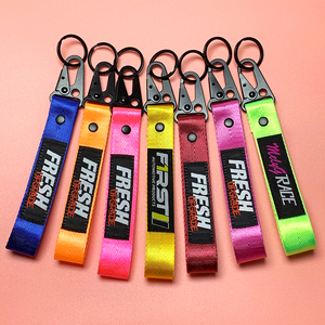 Llavero Corto <span class=keywords><strong>de</strong></span> Poliéster con Logotipo Personalizado <span class=keywords><strong>de</strong></span> Fábrica, Tejido y Bordado, con Gancho <span class=keywords><strong>de</strong></span> Águila, Llaveros Personalizados para la Muñeca - Product Image 3