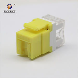 Coupleur RJ11 vers RJ45 femelle blindé à 90 degrés pour câble réseau Ethernet modulaire et téléphone - Product Image 3