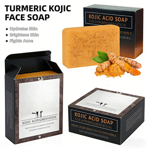 Sabun Batang Organik Buatan Tangan Kunyit Asam Kojic Lemon untuk Perawatan Kulit Wajah dan Mandi, Membersihkan, Anti Jerawat, Antiseptik, dan Memutihkan - Product Image 4