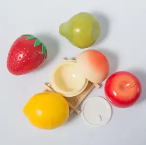Frasco cosmético con forma de fruta, 30g, caja de embalaje para crema facial