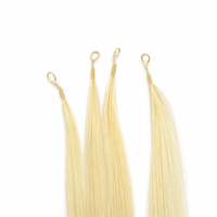 Extensions de cheveux en plumes naturelles au crochet, tissage machine, sans pointes abîmées, vente en gros d'usine, fournitures de salon