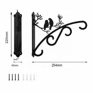Aangepaste Metalen Gepoedercoate Huismand Lantaarn/Licht/Vogel Feeder Plant Hangers Muur Zware Buiten Hangende Planten Beugels - Product Image 3