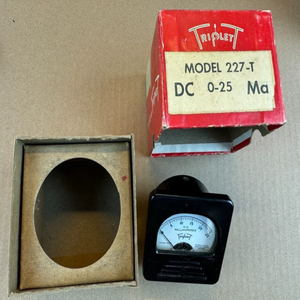 Nuovo Originale Disponibile Subito NOS NIB Misuratore di Corrente Vintage Triplett mA Misura 0-25 milliamperi Calibro 227-T - Product Image 1
