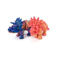 Figuras de Triceratops Impresas en 3D, Lindas y Creativas, Modelos Articulados de Animales para Adornos