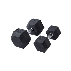 Set di <span class=keywords><strong>Manubri</strong></span> Esagonali Rivestiti in Gomma, Pesi Liberi in Ghisa per Allenamento di Forza, Uso Domestico e Commerciale in Palestra - Product Image 4