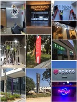 Signalisation publicitaire LED personnalisée, signalisation de guidage, acrylique solide, construction en métal inoxydable pour les grands magasins, les centres commerciaux, les magasins - Étanche