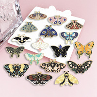 Bros Pin Kupu-kupu Grosir untuk Wanita, Aksesoris Pakaian & Tas Ransel Pesta, Bros Pin Kupu-kupu Enamel Lucu & Cerah