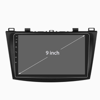 Autoradio avec écran tactile de 9 pouces, Carplay, GPS, RDS, caméra, BT, WIFI, FM, AM, DSP, 4GSIM, FAN pour Mazda 3 2010 2011 2012 2013