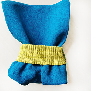 قفازات مطاطية OEM لتقشير الجلد بتصميم خاص بقماش خشن قفازات حمام حمام المغربي لوفه مع ملصق - Product Image 5