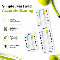 Compteur de points mécanique auto-adhésif pour raquette de padel, suivi des points pour l'entraînement et les matchs de tennis