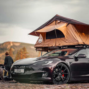 Nouvelle <span class=keywords><strong>tente</strong></span> <span class=keywords><strong>de</strong></span> <span class=keywords><strong>toit</strong></span> personnalisée pour 2 à 3 personnes <span class=keywords><strong>Tente</strong></span> <span class=keywords><strong>de</strong></span> camping <span class=keywords><strong>automobile</strong></span> imperméable et portable pour l'extérieur - Product Image 2