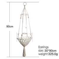 Tissé à la main écologique moderne suspendu nid de chat filet pour animaux de compagnie panier pour chat mural utilisation intérieure