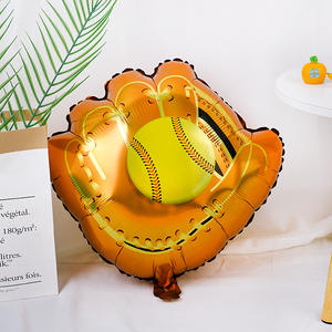 Globo de Aluminio con Diseño de Fútbol Americano y Rugby en Blanco y Negro para Decoración de Fiestas de Cumpleaños Infantiles, Celebraciones Deportivas - Product Image 4