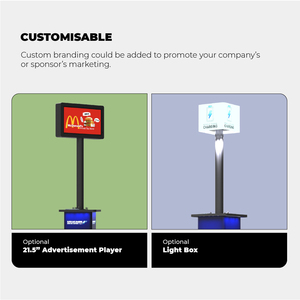 Y2 điện COE 2 quảng cáo ánh sáng hiển thị <span class=keywords><strong>signage</strong></span> sạc kiosk với đa thiết bị sạc cáp sạc nhanh cho điện thoại di động - Product Image 5