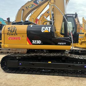 Excavadora de cadenas Caterpillar 323DL usada, modelo 2020, original, para excavación, 4001-6000 horas de trabajo, caja de cambios, bomba, cojinete, PLC en buen estado. - Product Image 3