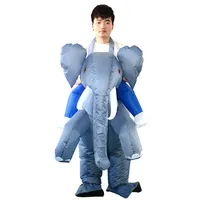 Tiktok Tiga Dimensi Riding School Kostum Inflatable Gajah Kostum untuk Orang Dewasa