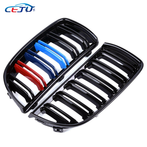 Accessoires de voiture Grille de <span class=keywords><strong>rein</strong></span> avant noire couleur M pour BMW Série <span class=keywords><strong>3</strong></span> E90 E91 325xi 320i 325i 325i 328i 330i 335i 2005 - 2008 - Product Image 6