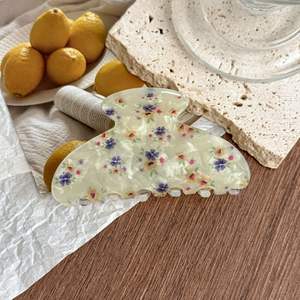 YUXI, logotipo personalizado, pinzas para el cabello de acetato Floral de verano, Clip de tiburón de estilo suave fresco, accesorio para el cabello de flores para Half Updo - Product Image 5