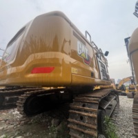 Excavatrice sur chenilles CAT345 d'occasion à couple élevé, 45 tonnes, super performance, usage intensif avec godet renforcé pour l'extraction en carrière ouvert