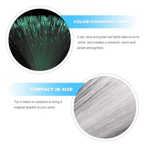 <span class=keywords><strong>Illuminazione</strong></span> Decorativa a Fibra Ottica LED Multicolore con Effetto Glaciale, Base Cambia Colore per un'Atmosfera Rilassante, Luce Notturna - Product Image 2