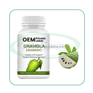 Suplemento Digestivo de Extracto de Fruta de Graviola (Soursop) de Marca Privada, Cápsulas de Graviola - Product Image 1