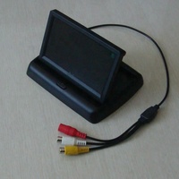 Caméra de recul universelle 4 LED avec moniteur LCD Portable de 5 pouces, petit écran 12V avec ligne de stationnement pour véhicule de voiture