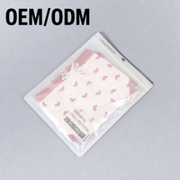 Sacs d'emballage scellés sur trois côtés, fond transparent blanc, refermables, pour l'emballage de sous-vêtements pour hommes et femmes.