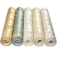 Papier peint en daim à prix compétitif, respirant, imperméable, en tissu non tissé PET, solution teinte en masse, matériau polyester, option thermocollante