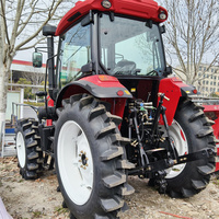Tracteur agricole d'occasion YTO 4x4 de 3 tonnes, 120 CV, Euro IV, modèle MY1204-9 G4 de Dongfanghong (Chine), avec équipement agricole