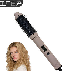 Styler électrique multifonctionnel rose, chauffe rapidement en 15 minutes, moteur AC, fer à friser et à lisser filaire - Product Image 2