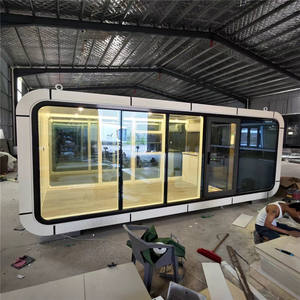 <span class=keywords><strong>Casa</strong></span> Cápsula Espacial de Acero Completamente Equipada, Hotel de Lujo para Campamentos, Villa con Piscina, <span class=keywords><strong>Casa</strong></span> Pequeña sobre Ruedas - Product Image 4