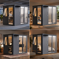Módulo de Oficina Modular para Jardín de 114 pies cuadrados, Cabina Prefabricada Moderna de Aluminio DIY para Dormitorio, Parque y Mercados de la UE/EE. UU.