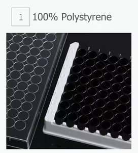Plaque de culture cellulaire stérilisée EO haute transparence 96 puits béchers <span class=keywords><strong>ELISA</strong></span> 96 trous avec emballage individuel pour la microbiologie - Product Image 3