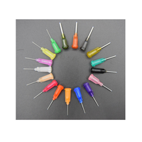 Aiguille de distribution de colle en plastique multicolore 34G moderne et économique avec vis de 1/2 pouce