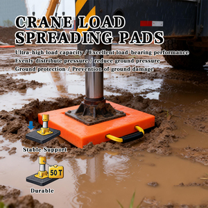 Sistema di supporto per gru, progetto di infrastrutture, protezione base per attrezzature pesanti, <span class=keywords><strong>materiale</strong></span> durevole, pad per stabilizzatori - Product Image 1