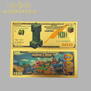 2026 年新款 10 种类型美国 Minecraft 动漫纸币 24K 镀金收藏版 - Product Image 6