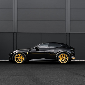 Jantes en alliage d'aluminium forgé compatibles Purosangue, 35 mm ET, neuves, 19-21 pouces, finition chrome SU7, design à cinq branches, universelles 100 mm - Product Image 4