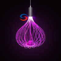 Lustre en fibre optique personnalisable pour la décoration de mariage
