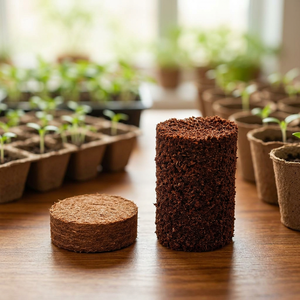 Bloc de tourbe biodégradable écologique de 30 mm, substrat sans terre pour la culture des plantes, haute rétention d'eau, léger, hydroponie - Product Image 1