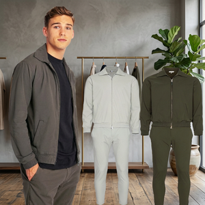 Unisex 2-Piece 100% Cotton Fleece Tracksuit Set | Breathable Quick Dry <b>Zip</b>-<b>Up</b> <b>Jacket</b> Pants | High Quality Custom Casual Winter - Product Image 3