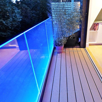 Reilbu J Led Glass Outdoor Stainless Glass Railing Post Design moderne pour balcon