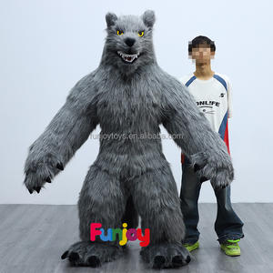 200cm Cosplay gonfiabile <span class=keywords><strong>lupo</strong></span> mannaro in legno <span class=keywords><strong>lupo</strong></span> <span class=keywords><strong>uomo</strong></span> mascotte Costume in maschera festa pubblicità mostra oggetti di scena - Product Image 5