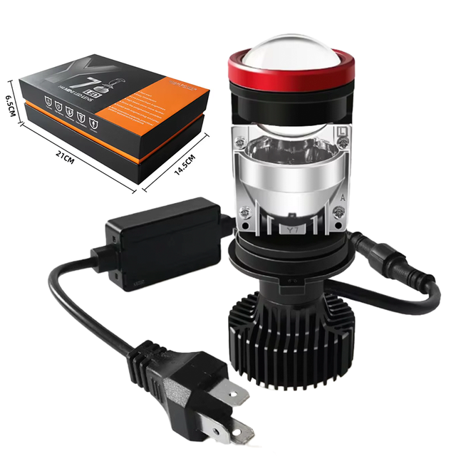 22000Lm 6000K IP68 12V ZDY7 Smart Driver Canbus H4 Mini Bi-Led Projector for Car Bi Led Projector Lens 120 Watts