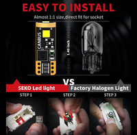 Bombilla LED Canbus Seko T10/W5W para Autos Explorer/Accord - 12V/9-24V, Modificación/Actualización Automotriz