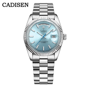 นาฬิกาข้อมือผู้ชาย CADISEN 8215 รุ่นใหม่ ระบบจักรกลอัตโนมัติ พร้อมสารเรืองแสง C3 กระจกแซฟไฟร์เคลือบ AR ใช้กลไก MIYOTA 8215 กันน้ำได้ลึก 100 เมตร ดีไซน์หรูหรา - Product Image 1