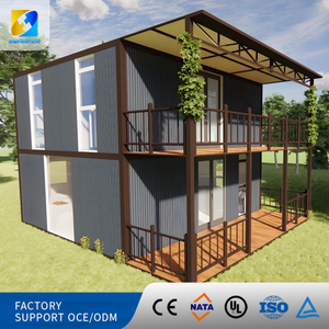 Casa Contenedor Modular Prefabricada de Lujo Moderna de 2 Pisos, Plegable y Expandible, con Terraza y Baño, para Villa, Oficina o Residencia - Product Image 4