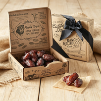 Boîte de luxe personnalisée Snacks Dattes confites Fruits secs Bonbons Céréales Noyaux Noix Restauration Emballage Boîte en papier