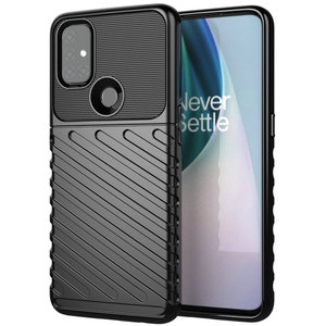 สำหรับ <span class=keywords><strong>OnePlus</strong></span> <span class=keywords><strong>Nord</strong></span> เคส N10กันกระแทก, เคสฝาหลังคาร์บอนไฟเบอร์แบบนิ่มเคสโทรศัพท์ N10 - Product Image 4