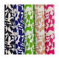 120gsm 100D Maza 4 Way Stretch Super Doux 95% Polyester 5% Spandex Bubu Tissé Fleur Imprimer Mango Four Way Spandex Tissu